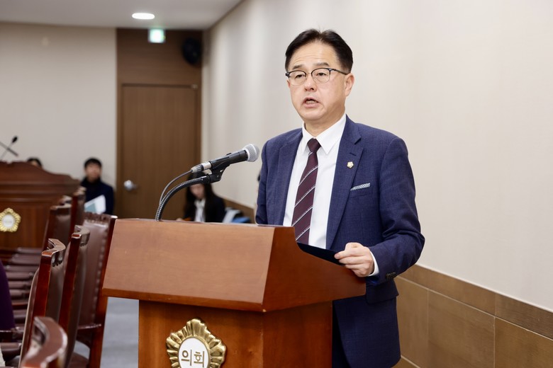 천안시의회 장혁 의원 대표발의,  「...